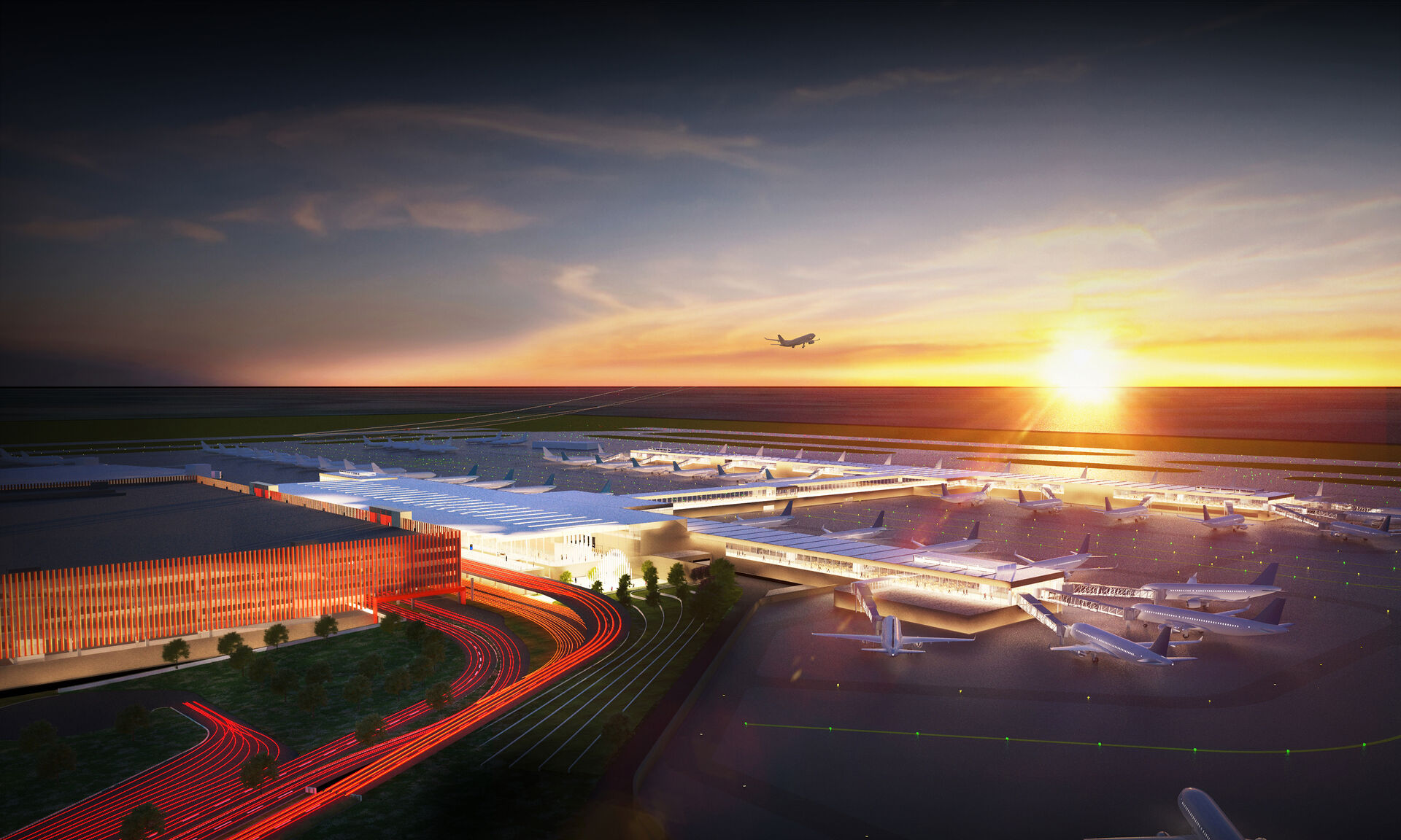 Kansas City International Airport New Single Terminal