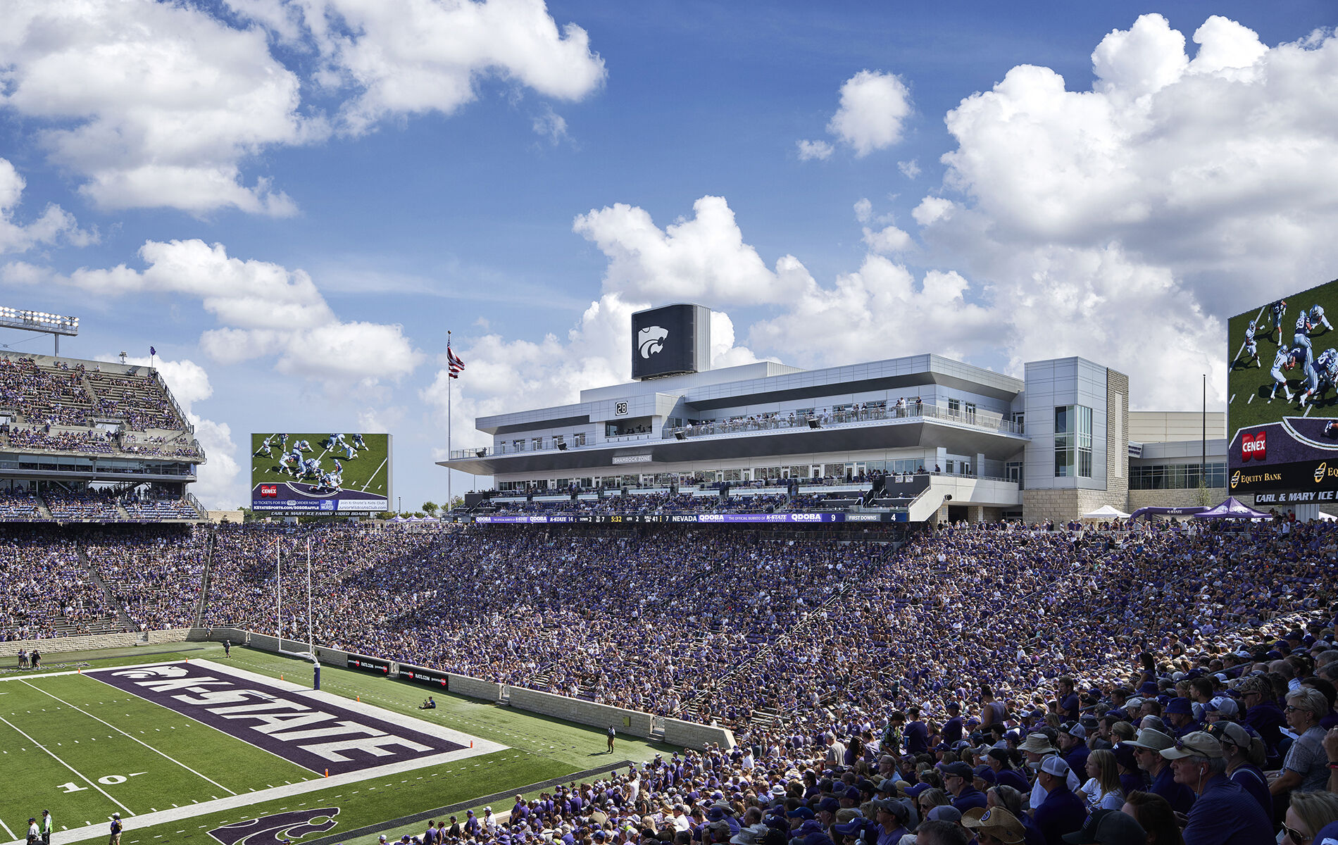 Kansas State University Bill Snyder Family Stadium South End Zone