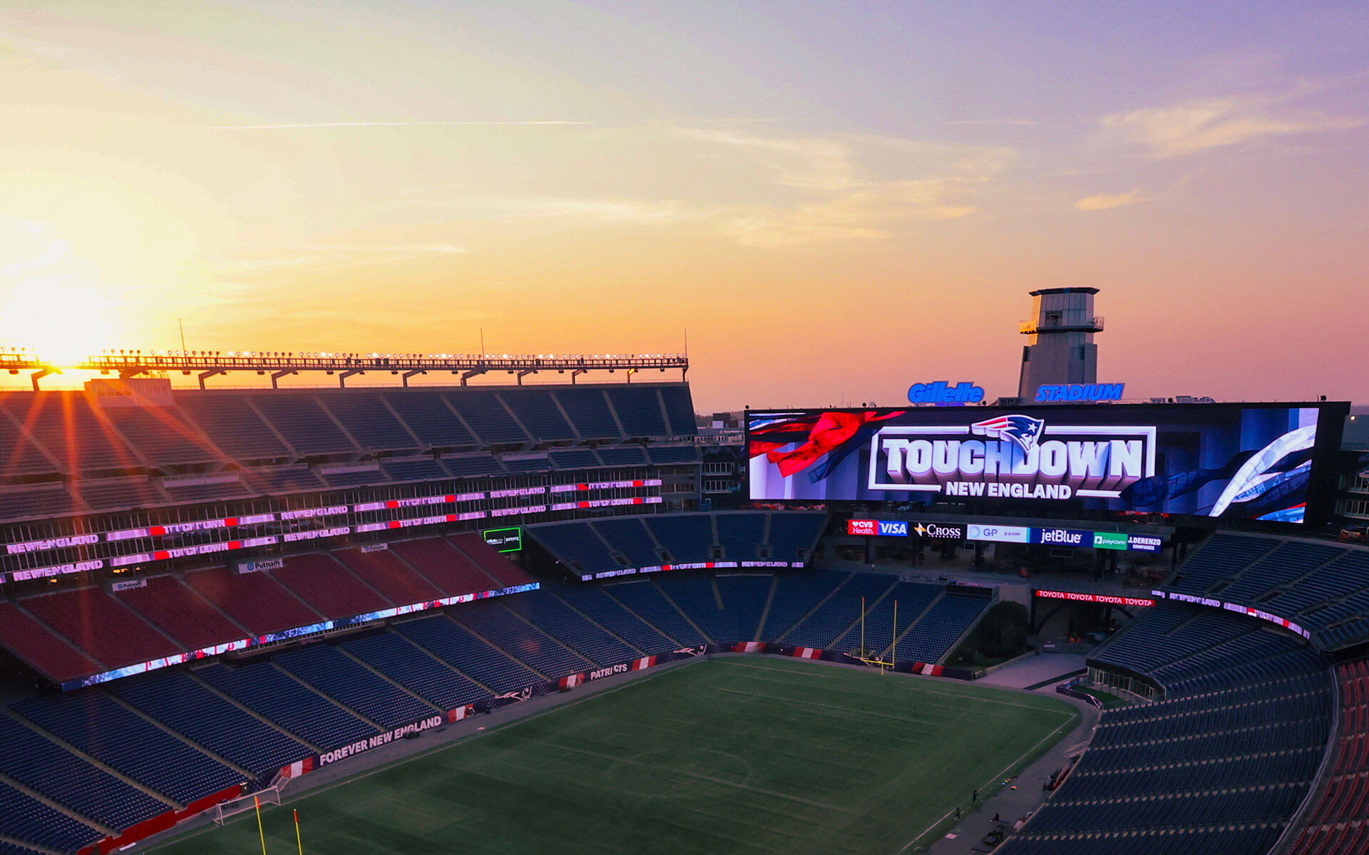 New England Patriots Gillette Stadium North End Zone Renovation